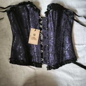 Purple Corset with Black Accents